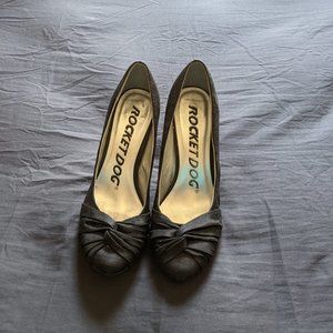Heels - Size 9, Satin, black, Rocket Dog
